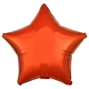 Folieballong Stjerne Oransje Metallic