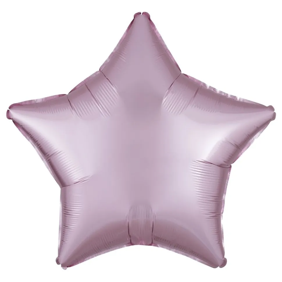 Folieballong Stjerne Silke Rosa