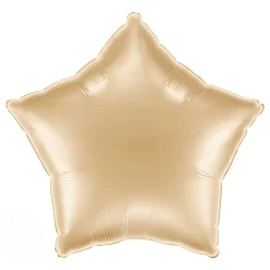 Folieballong Stjerne White Gold