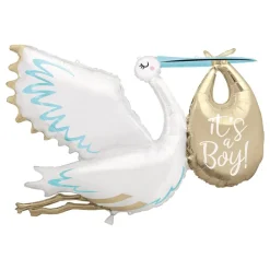 Folieballong Stork It's a Boy Blå