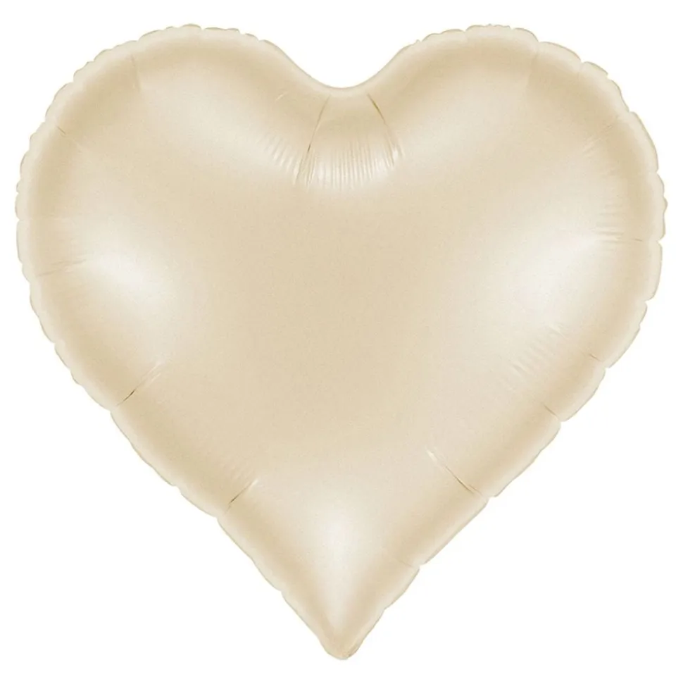 Folieballong Sweetie Heart Satin Cream