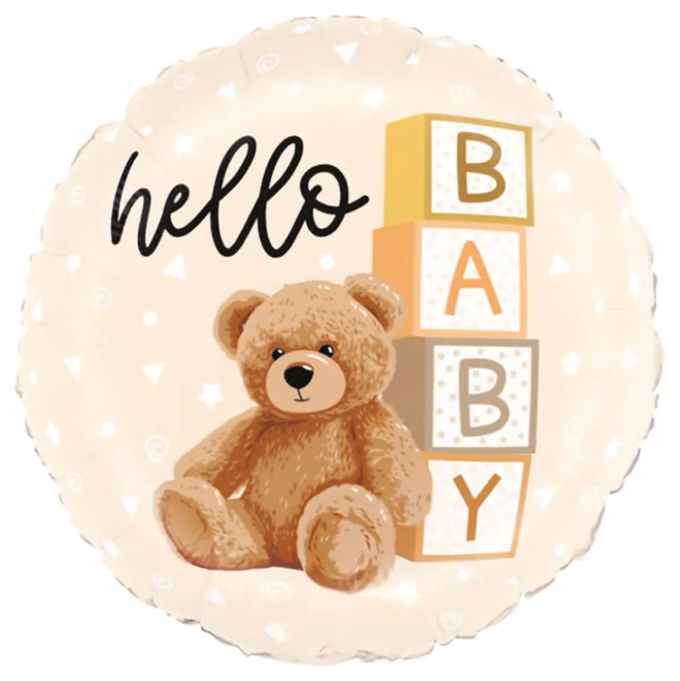 Folieballong Teddybjørn Hello Baby