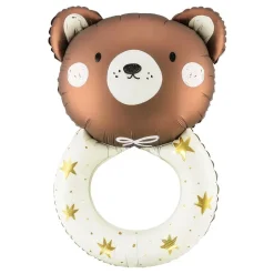 Folieballong Teddybjørn Rangle
