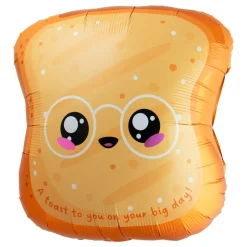 Folieballong Toast Kawaii