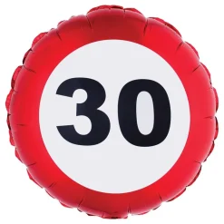 Folieballong Trafikkskilt 30