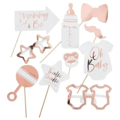 Fotoprops Baby shower Roségull