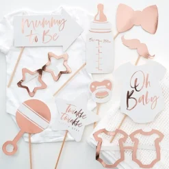 Fotoprops Baby shower Roségull