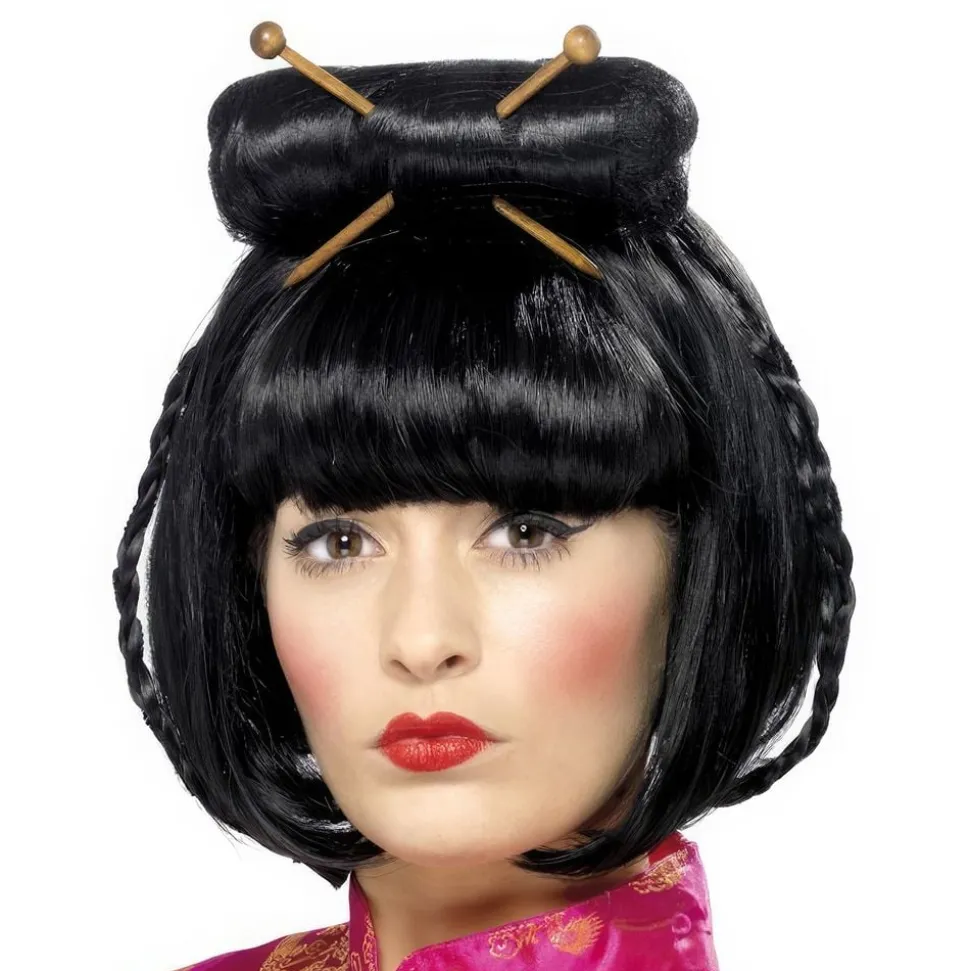 Geisha Svart Parykk