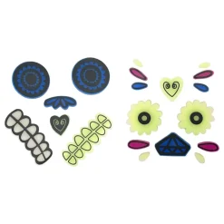 Gel Stickers til Gresskar Day of the Dead