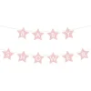 Girlander Babyshower Stjerner Rosa