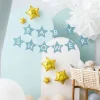 Girlander Babyshower Stjerner Blå