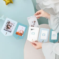 Girlander Bilderammer Baby Blå