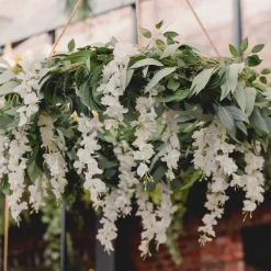 Girlander Blåregn med Blomster