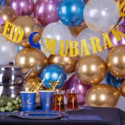 Girlander Eid Mubarak Gull Glitter