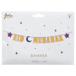 Girlander Eid Mubarak Gull Glitter