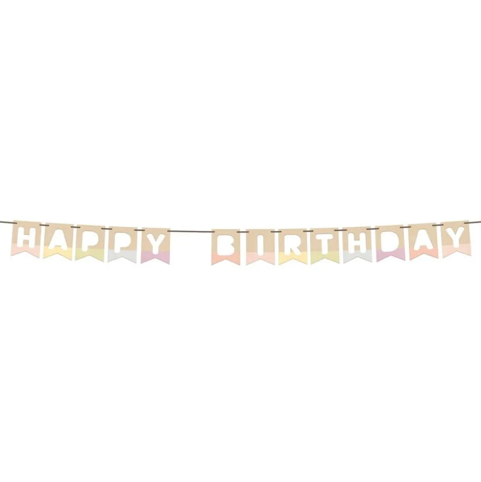 Girlander Happy Birthday Dreamy Pastel i tre