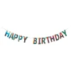 Girlander Happy Birthday Fargeskimrende
