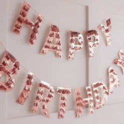 Girlander Happy Birthday Fringe Roségull