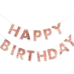 Girlander Happy Birthday Fringe Roségull