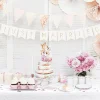 Girlander Just Married Hvit/Gull