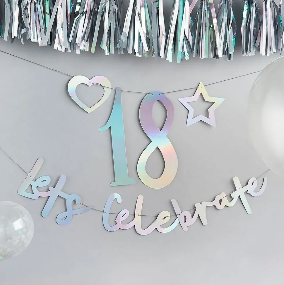 Girlander Let's Celebrate Personlig Fargeskimrende