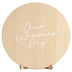 Gjestebok Our Wedding Day i tre-kit