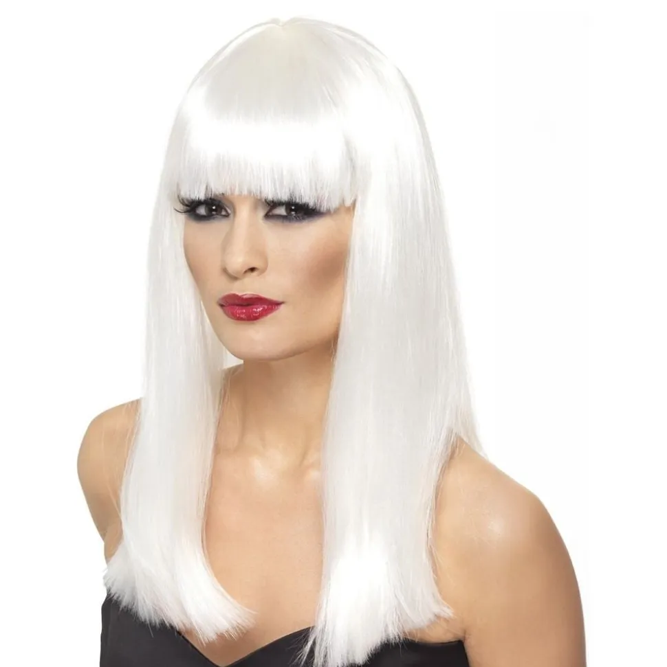 Glamourama Hvit Parykk
