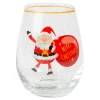 Glass med Julenisse Merry Christmas