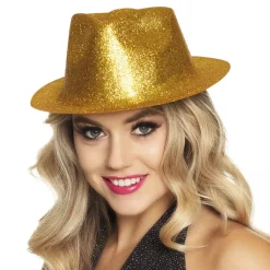 Glitrende Gull Hatt