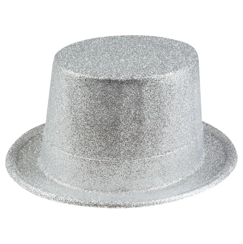 Glitterhatt Sølv