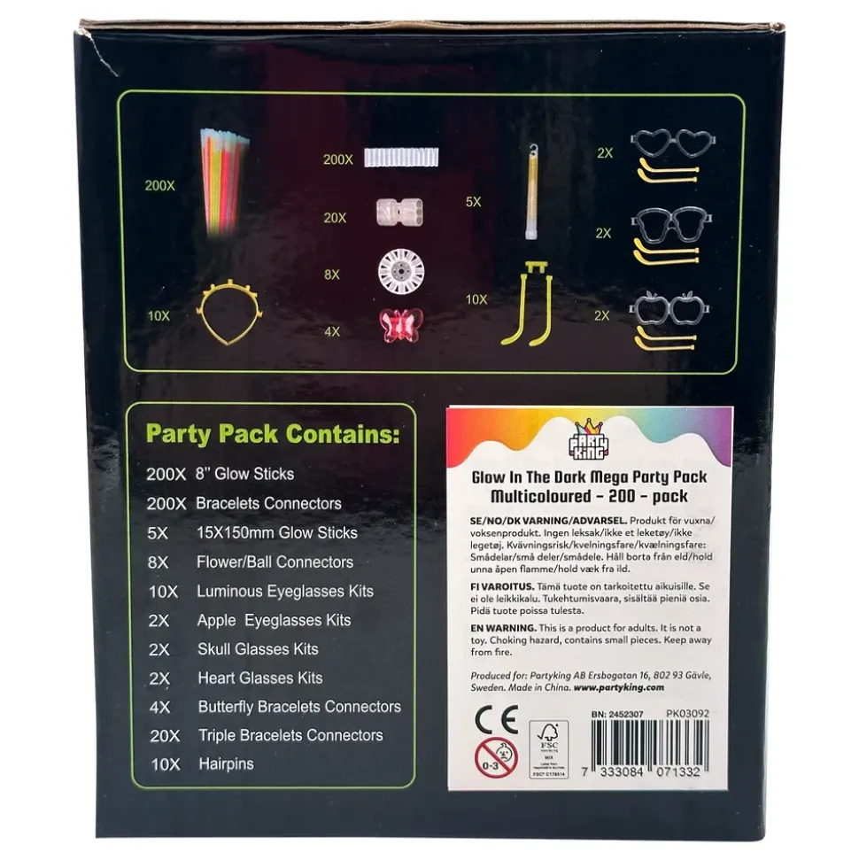 Glowsticks Mega Party Pack