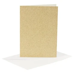 Gratulasjonskort Gull Glitter