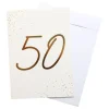 Gratulasjonskort Gull 50 med Konvolutt
