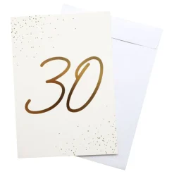 Gratulasjonskort Gull 30 med Konvolutt