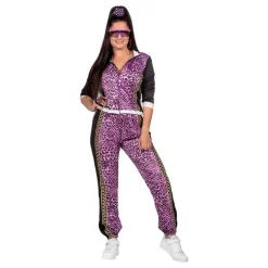 Grilldress Dame Leopard Lilla