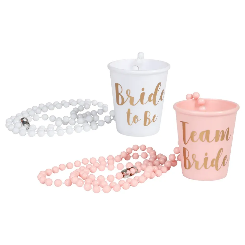 Halskjede med Shotglass Bride to Be
