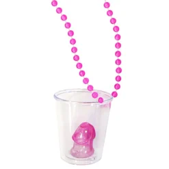 Halskjede med Shotglass Rosa Penis