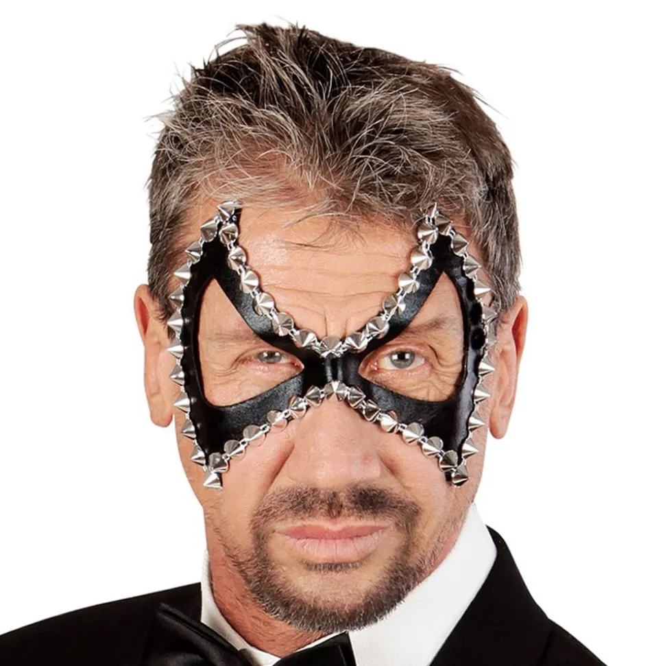 Halvmaske med Nagler Diabolsk