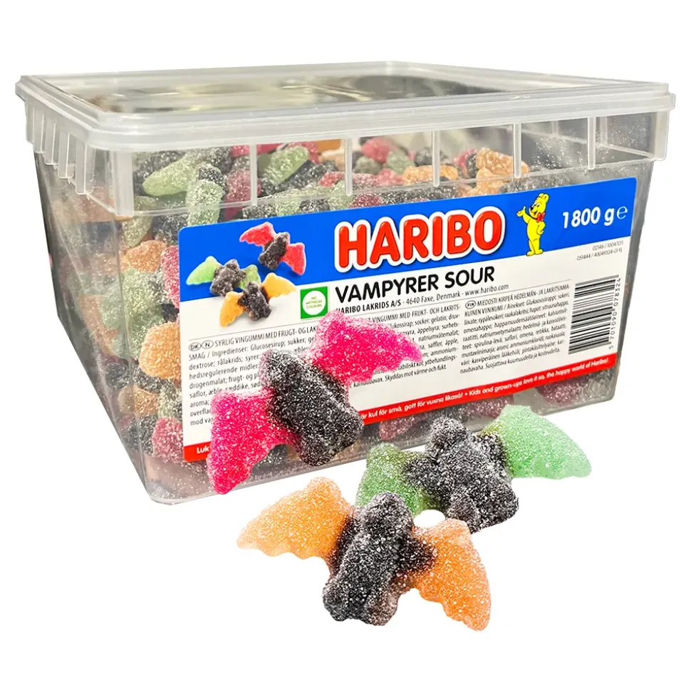 Haribo Vampyrer Sour Storpakning
