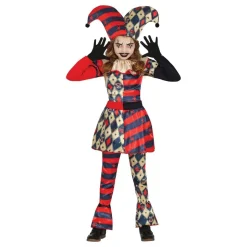 Harlequin Gycklare Barn Kostyme
