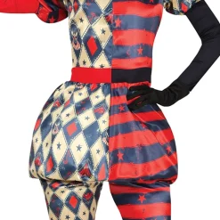 Harlequin Gycklare Dame Kostyme
