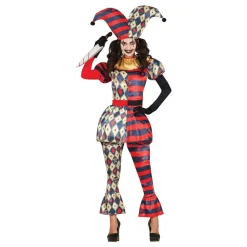 Harlequin Gycklare Dame Kostyme