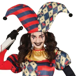 Harlequin Gycklare Dame Kostyme