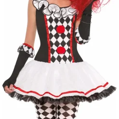 Harlequin Klovn Barn Kostyme