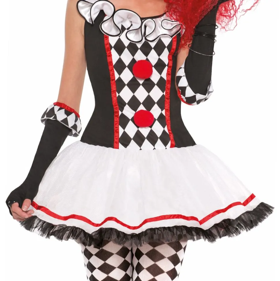 Harlequin Klovn Barn Kostyme