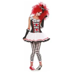 Harlequin Klovn Barn Kostyme