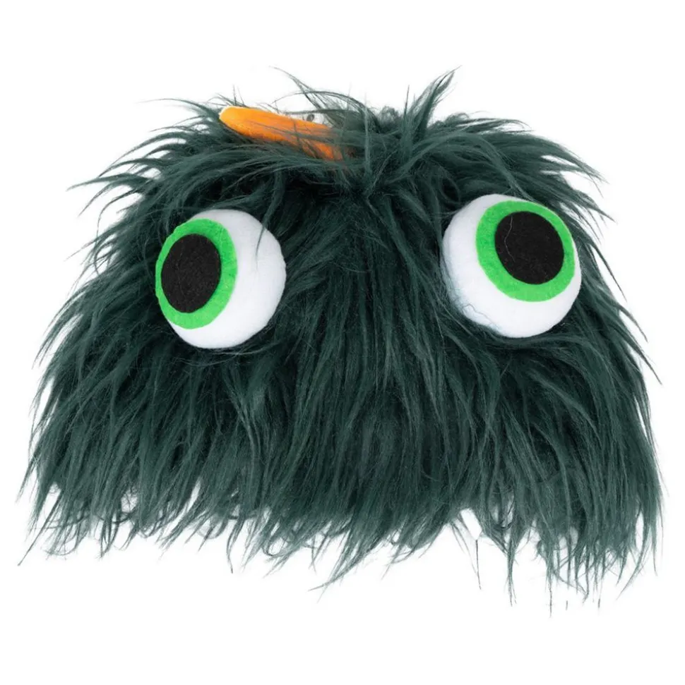 Hatt Fluffy Monster Mørkegrønn
