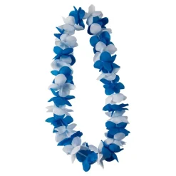Hawaiikrans Blå/Hvit