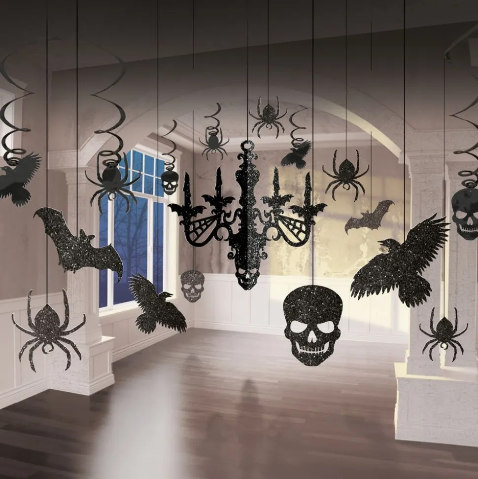 Hengende Dekorasjoner Glitter Halloween