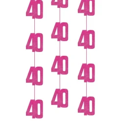 Hengende dekorasjoner 40 rosa